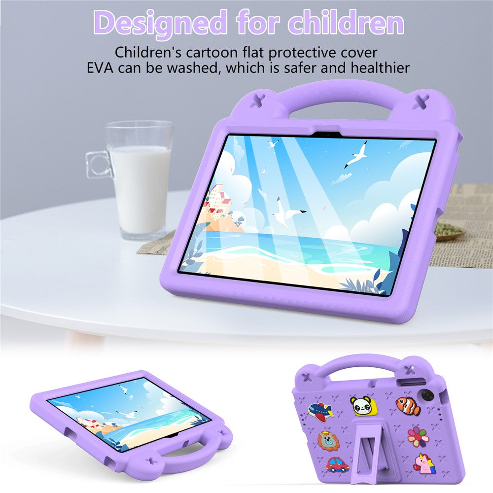 For Lenovo Tab TB311FU Case Kids Cartoon Patterns Hand Grip Kickstand Tablet EVA Cover