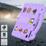 For Lenovo Tab TB311FU Case Kids Cartoon Patterns Hand Grip Kickstand Tablet EVA Cover