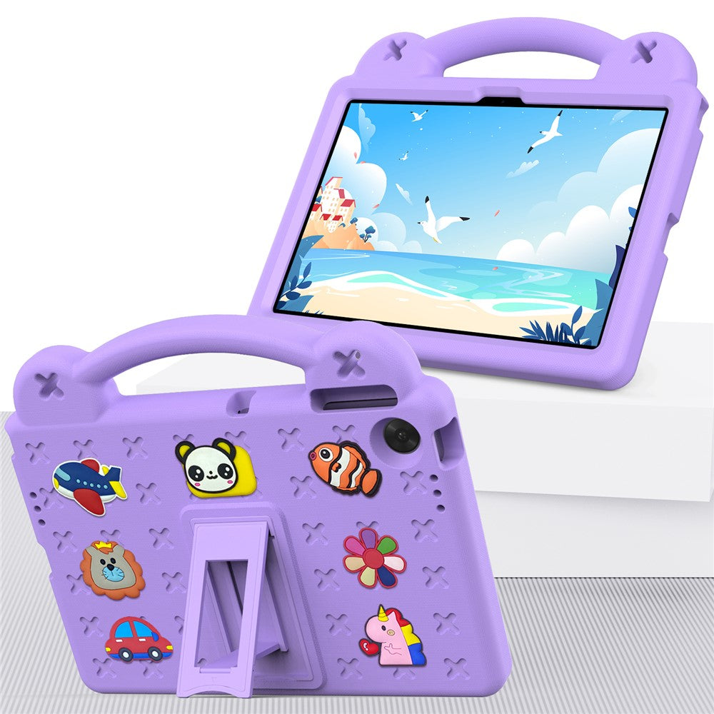 For Lenovo Tab TB311FU Case Kids Cartoon Patterns Hand Grip Kickstand Tablet EVA Cover