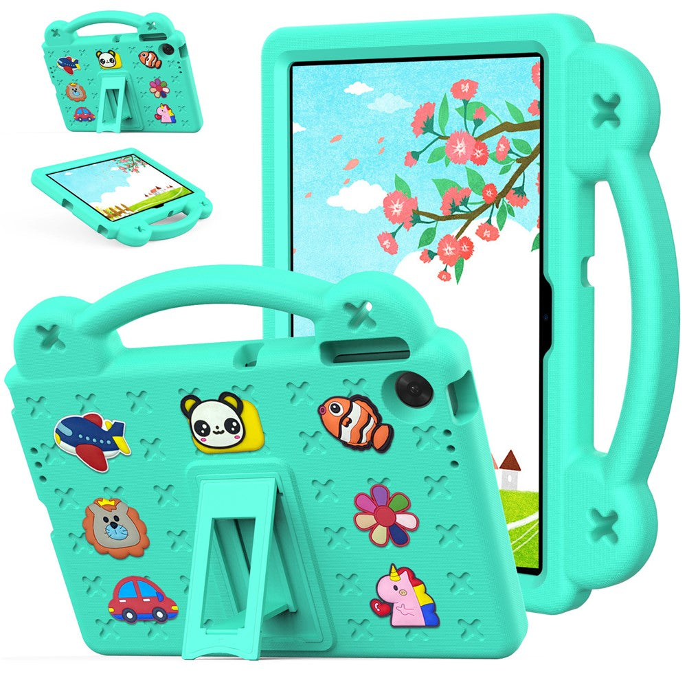 For Lenovo Tab TB311FU Case Kids Cartoon Patterns Hand Grip Kickstand Tablet EVA Cover