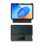 For Huawei Hi MatePad 11.5 2024 Leather Case + Bluetooth-Compatible Keyboard with Backlight Trackpad