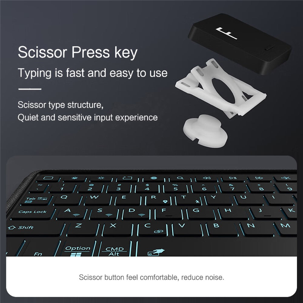 For Huawei Hi MatePad 11.5 2024 Leather Case + Bluetooth-Compatible Keyboard with Backlight Trackpad