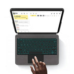 For Huawei Hi MatePad 11.5 2024 Leather Case + Touchpad Bluetooth-Compatible Keyboard with Backlit