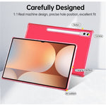 Til Samsung Galaxy Tab S9 Ultra / S8 Ultra Gennemsigtigt Cover 3-i-1 PC + TPU Stødsikkert Tabletcover