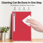 Til Samsung Galaxy Tab S9 Ultra / S8 Ultra Gennemsigtigt Cover 3-i-1 PC + TPU Stødsikkert Tabletcover