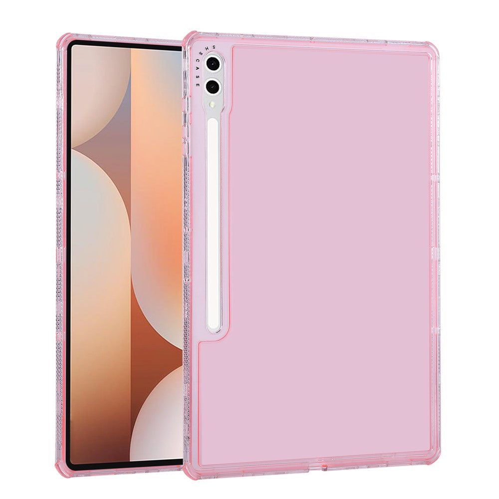 Til Samsung Galaxy Tab S9 Ultra / S8 Ultra Gennemsigtigt Cover 3-i-1 PC + TPU Stødsikkert Tabletcover