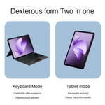 Läderfodral till Oppo Pad 3 + Bluetooth-kompatibelt tangentbord med bakgrundsbelyst styrplatta