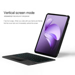 Läderfodral till Oppo Pad 3 + Bluetooth-kompatibelt tangentbord med bakgrundsbelyst styrplatta