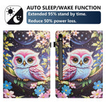 For Samsung Galaxy Tab S10 FE / S9 FE / S9 Tablet Case Litchi Texture Pattern Printing Leather Cover with Card Holder