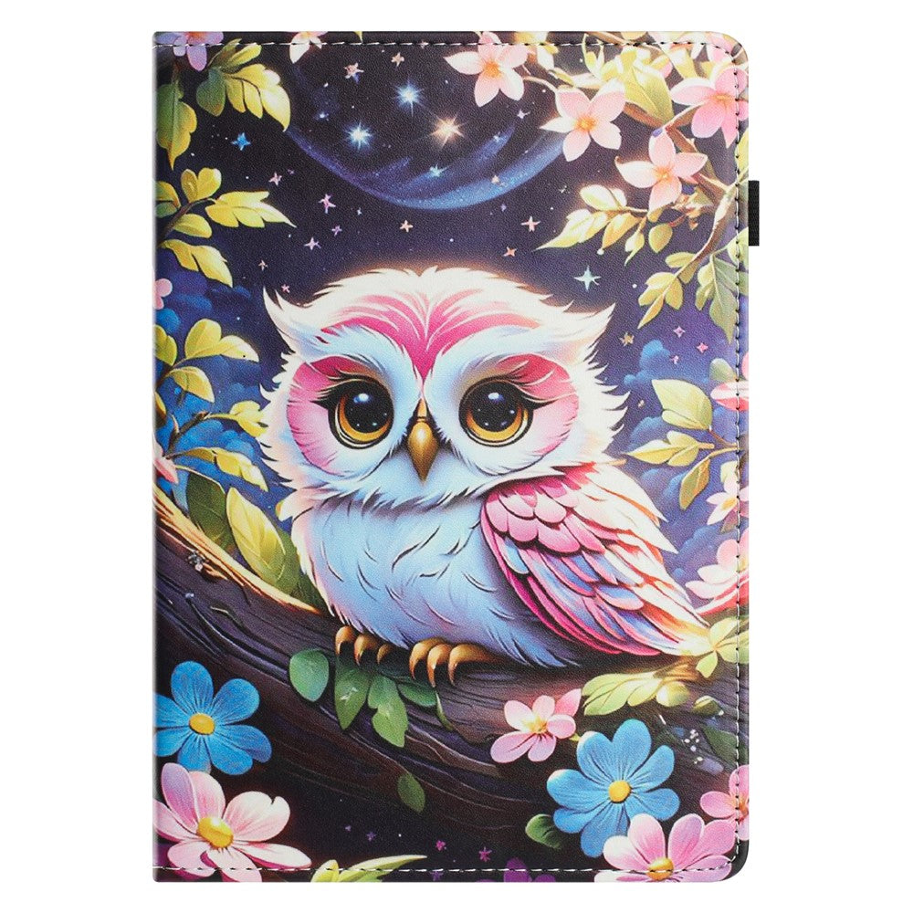For Samsung Galaxy Tab S10 FE / S9 FE / S9 Tablet Case Litchi Texture Pattern Printing Leather Cover with Card Holder