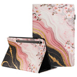 For Samsung Galaxy Tab S10 FE / S9 FE / S9 Tablet Case Litchi Texture Pattern Printing Leather Cover with Card Holder