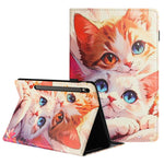 For Samsung Galaxy Tab S10 FE / S9 FE / S9 Tablet Case Litchi Texture Pattern Printing Leather Cover with Card Holder