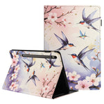 For Samsung Galaxy Tab S10 FE / S9 FE / S9 Tablet Case Litchi Texture Pattern Printing Leather Cover with Card Holder