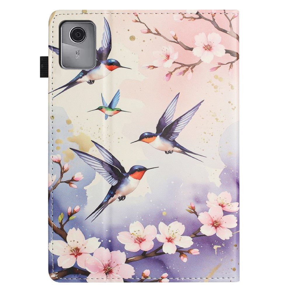 For Lenovo Tab M11 Tablet Case Litchi Texture Pattern Printing Leather Cover Auto Sleep  /  Wake with Card Holder
