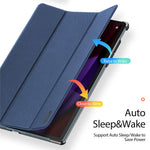 DUX DUCIS For Lenovo Yoga Tab Plus Case  Domo Series Tri-fold Stand PU Leather Protective Tablet Cover