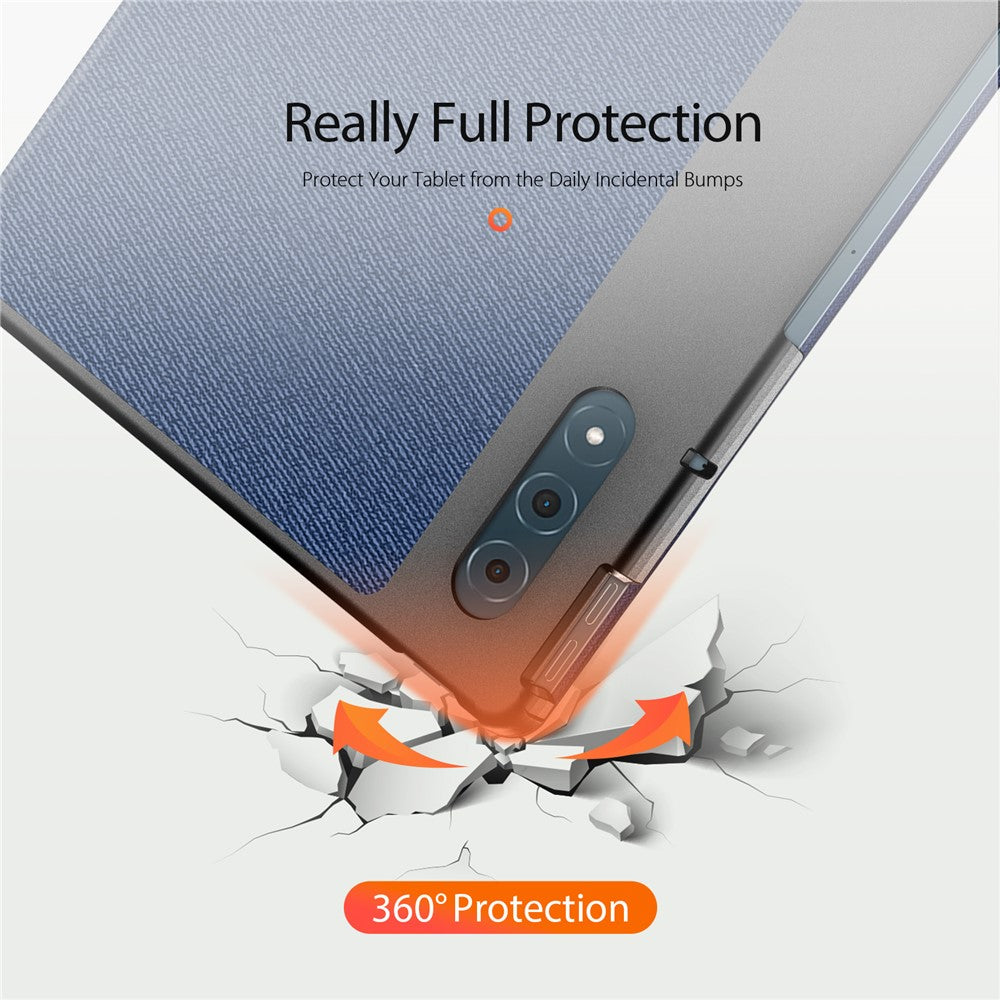 DUX DUCIS For Lenovo Yoga Tab Plus Case  Domo Series Tri-fold Stand PU Leather Protective Tablet Cover