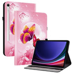 Lædercover til Samsung Galaxy Tab S10 Lite / S10 FE / S9 FE / S9 Mønstertrykket Ståfunktion Tablet Cover med Kortlommer