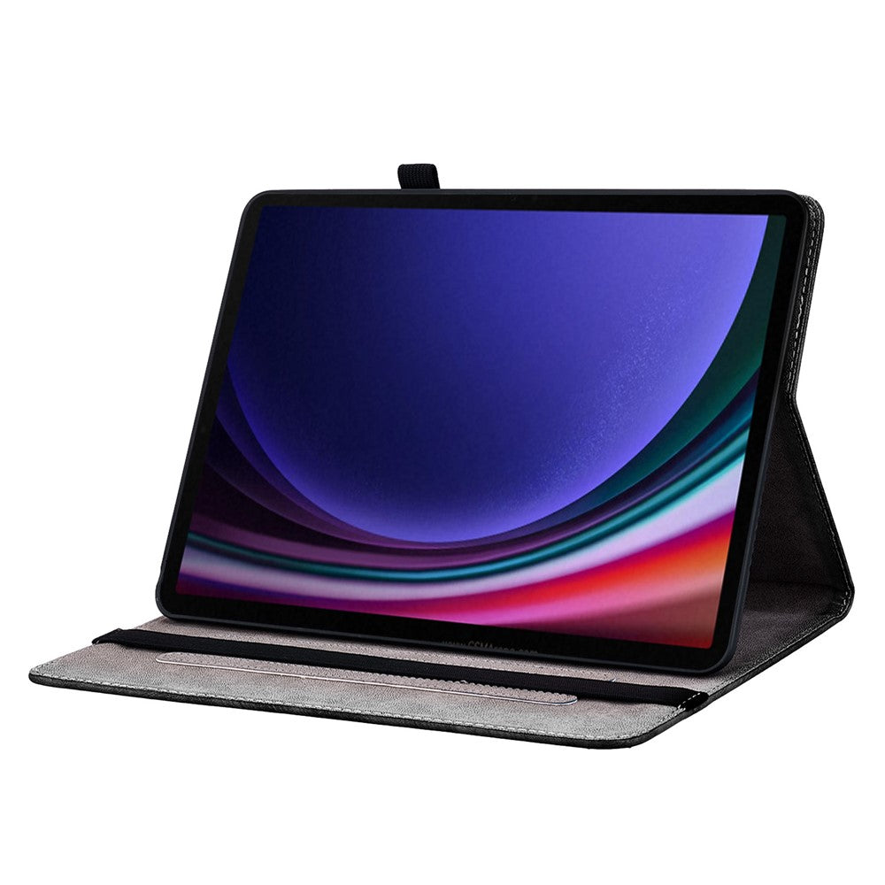 Lædercover til Samsung Galaxy Tab S10 Lite / S10 FE / S9 FE / S9 Mønstertrykket Ståfunktion Tablet Cover med Kortlommer