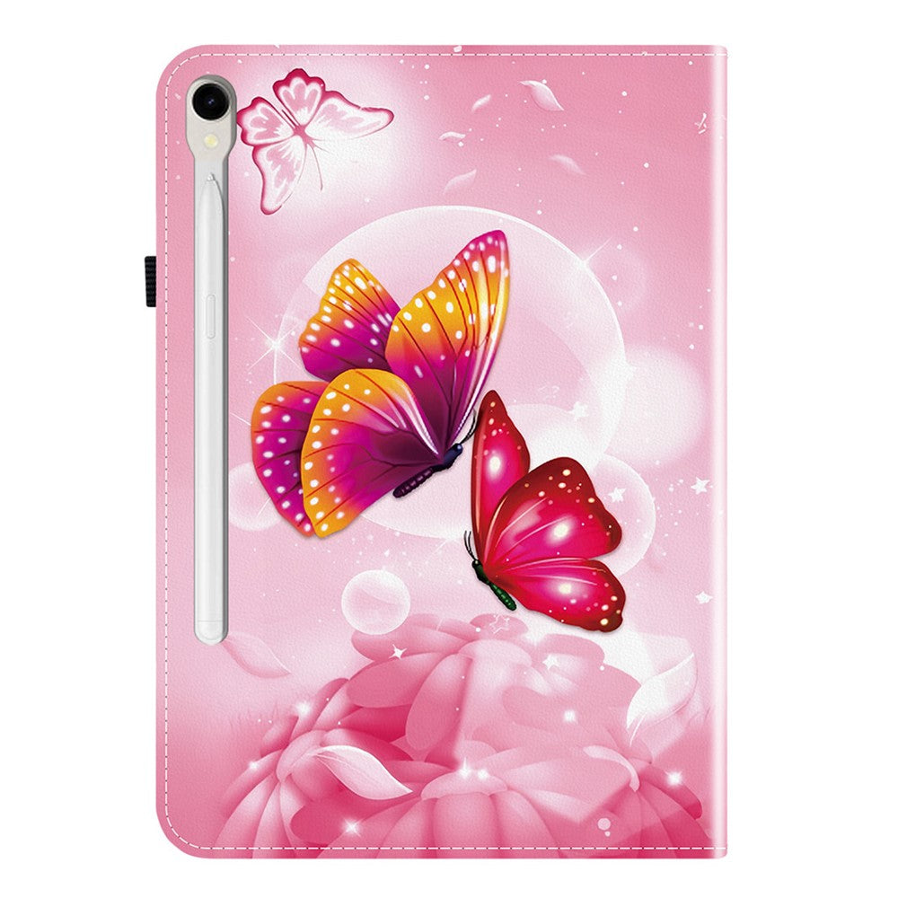 Lædercover til Samsung Galaxy Tab S10 Lite / S10 FE / S9 FE / S9 Mønstertrykket Ståfunktion Tablet Cover med Kortlommer