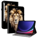 Lædercover til Samsung Galaxy Tab S10 Lite / S10 FE / S9 FE / S9 Mønstertrykket Ståfunktion Tablet Cover med Kortlommer