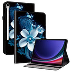 Lædercover til Samsung Galaxy Tab S10 Lite / S10 FE / S9 FE / S9 Mønstertrykket Ståfunktion Tablet Cover med Kortlommer