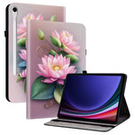Lædercover til Samsung Galaxy Tab S10 Lite / S10 FE / S9 FE / S9 Mønstertrykket Ståfunktion Tablet Cover med Kortlommer