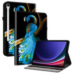Lædercover til Samsung Galaxy Tab S10 Lite / S10 FE / S9 FE / S9 Mønstertrykket Ståfunktion Tablet Cover med Kortlommer