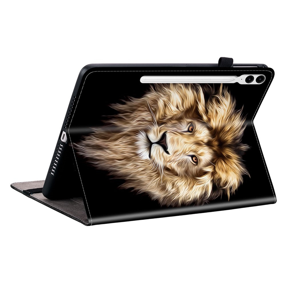 Leather Case For Samsung Galaxy Tab S10+  /  S9 FE+  /  S9+ Pattern Printed Stand Tablet Cover with Card Slots