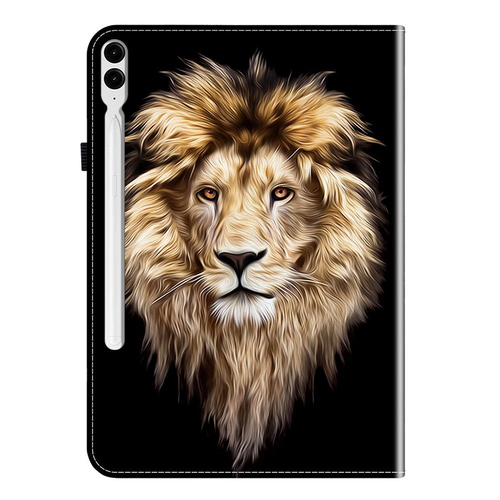 Leather Case For Samsung Galaxy Tab S10+  /  S9 FE+  /  S9+ Pattern Printed Stand Tablet Cover with Card Slots