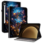 Leather Case For Samsung Galaxy Tab S10+  /  S9 FE+  /  S9+ Pattern Printed Stand Tablet Cover with Card Slots