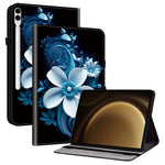 Leather Case For Samsung Galaxy Tab S10+  /  S9 FE+  /  S9+ Pattern Printed Stand Tablet Cover with Card Slots