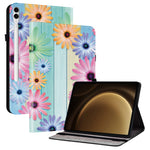 Leather Case For Samsung Galaxy Tab S10+  /  S9 FE+  /  S9+ Pattern Printed Stand Tablet Cover with Card Slots
