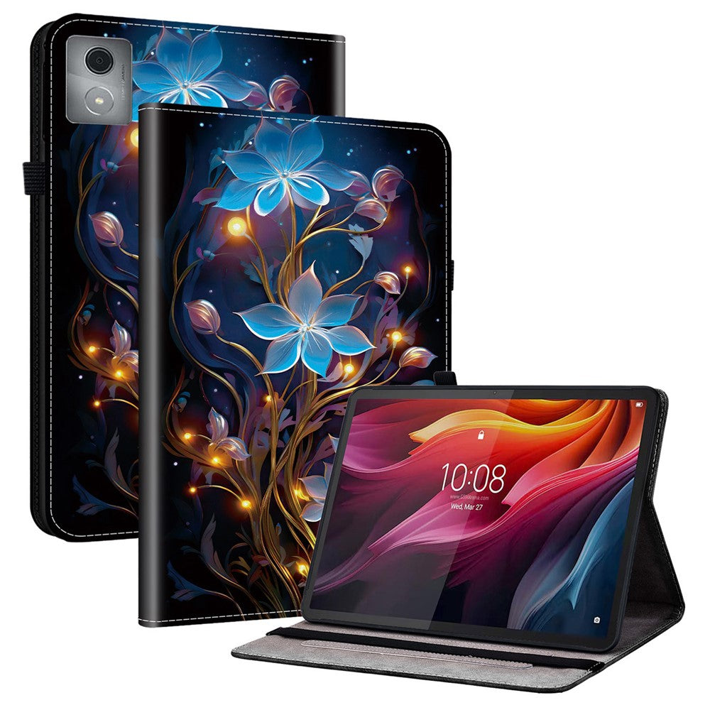 Leather Case For Lenovo Tab K11 Plus / M11 Plus / Xiaoxin Pad Plus (2024) Pattern Printed Stand Tablet Cover with Card Slots
