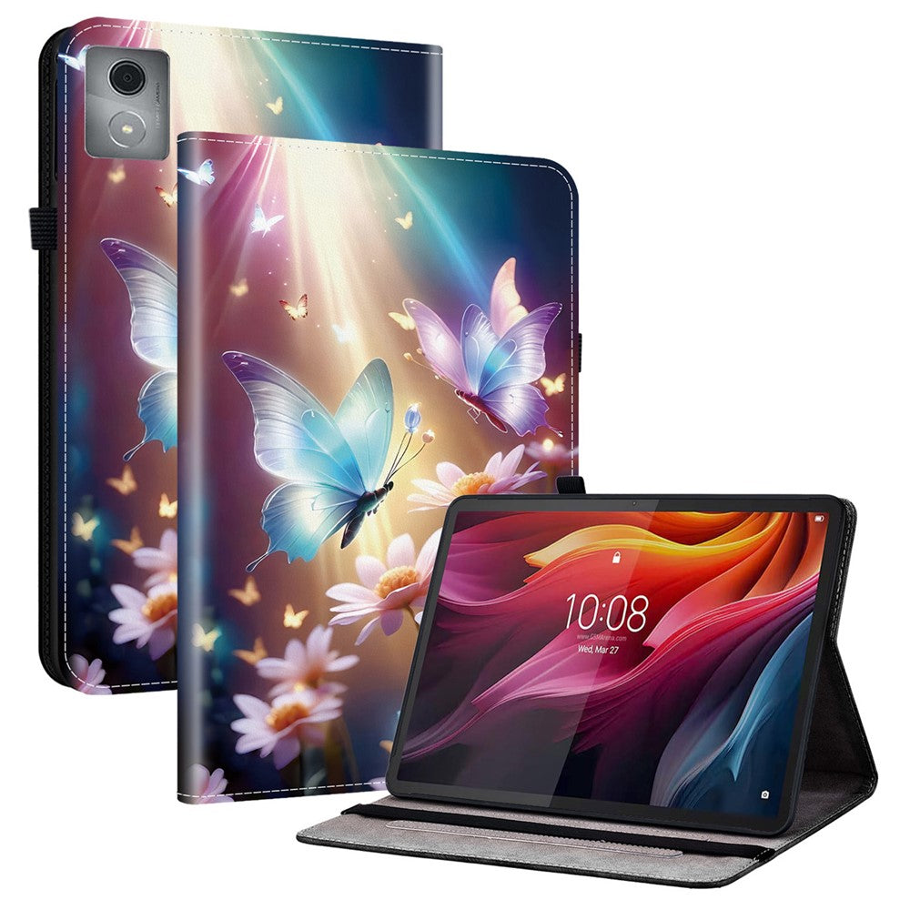 Leather Case For Lenovo Tab K11 Plus / M11 Plus / Xiaoxin Pad Plus (2024) Pattern Printed Stand Tablet Cover with Card Slots