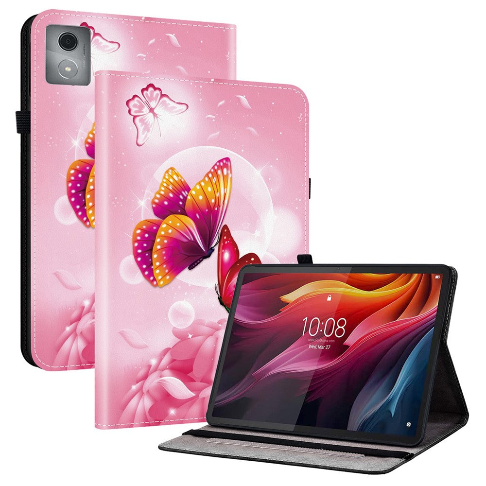 Leather Case For Lenovo Tab K11 Plus / M11 Plus / Xiaoxin Pad Plus (2024) Pattern Printed Stand Tablet Cover with Card Slots