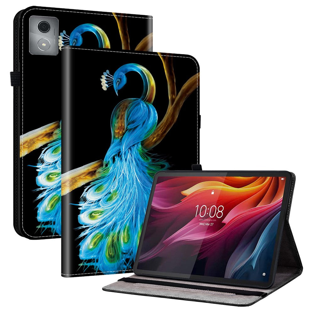 Leather Case For Lenovo Tab K11 Plus / M11 Plus / Xiaoxin Pad Plus (2024) Pattern Printed Stand Tablet Cover with Card Slots