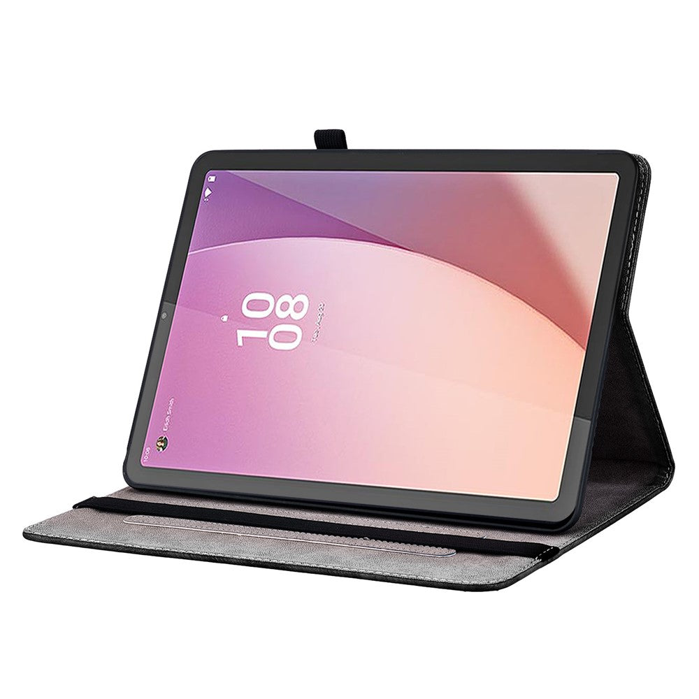 For Lenovo Tab M9 TB-310FU Leather Case Pattern Printed Stand Tablet Cover with Card Slots