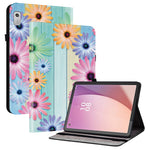 For Lenovo Tab M9 TB-310FU Leather Case Pattern Printed Stand Tablet Cover with Card Slots
