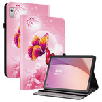 For Lenovo Tab M9 TB-310FU Leather Case Pattern Printed Stand Tablet Cover with Card Slots