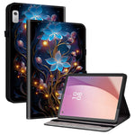 For Lenovo Tab M9 TB-310FU Leather Case Pattern Printed Stand Tablet Cover with Card Slots