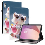 For Lenovo Tab M9 TB-310FU Leather Case Pattern Printed Stand Tablet Cover with Card Slots