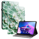 Lenovo Tab M10 (Gen 3) Läderfodral Mönster Tryckt Stativ Surfplatta Skydd med Kortplatser