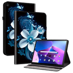 Lenovo Tab M10 (Gen 3) Läderfodral Mönster Tryckt Stativ Surfplatta Skydd med Kortplatser