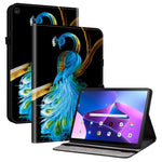 Lenovo Tab M10 (Gen 3) Läderfodral Mönster Tryckt Stativ Surfplatta Skydd med Kortplatser