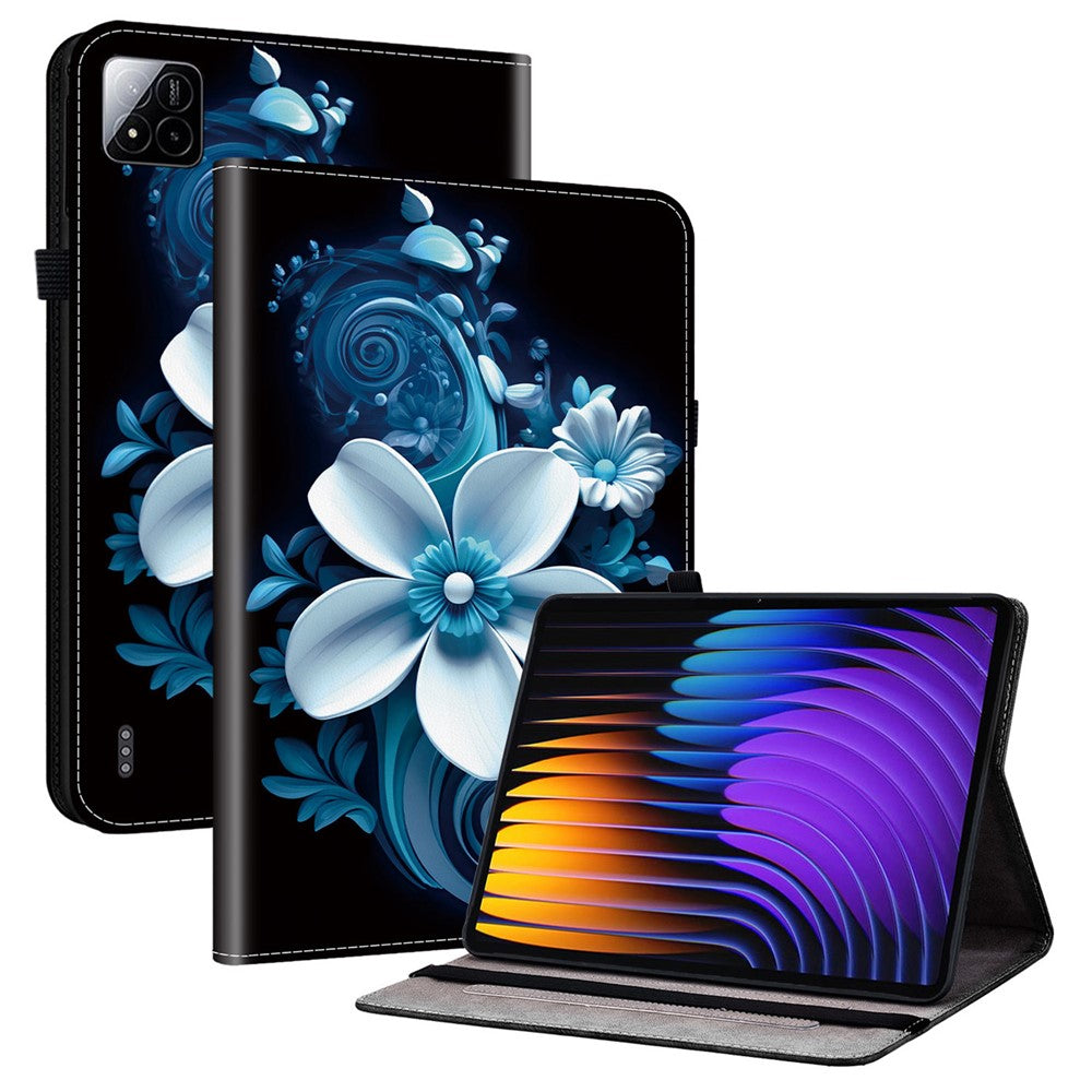 For Xiaomi Poco Pad X1 / Pad 8 Pro / Pad 8 / Pad 7 Pro / Pad 7 Leather Case Pattern Printed Stand Tablet Cover with Card Slots