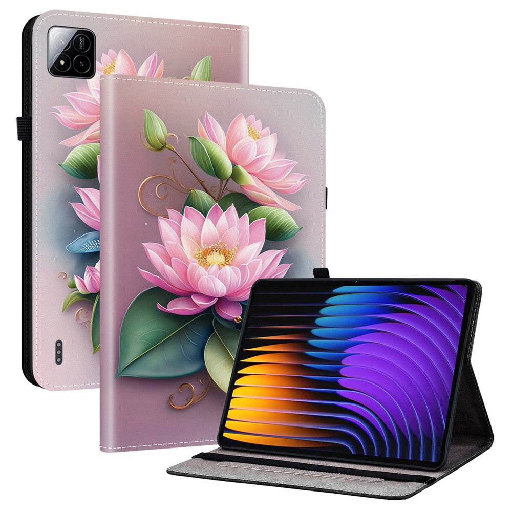 For Xiaomi Poco Pad X1 / Pad 8 Pro / Pad 8 / Pad 7 Pro / Pad 7 Leather Case Pattern Printed Stand Tablet Cover with Card Slots