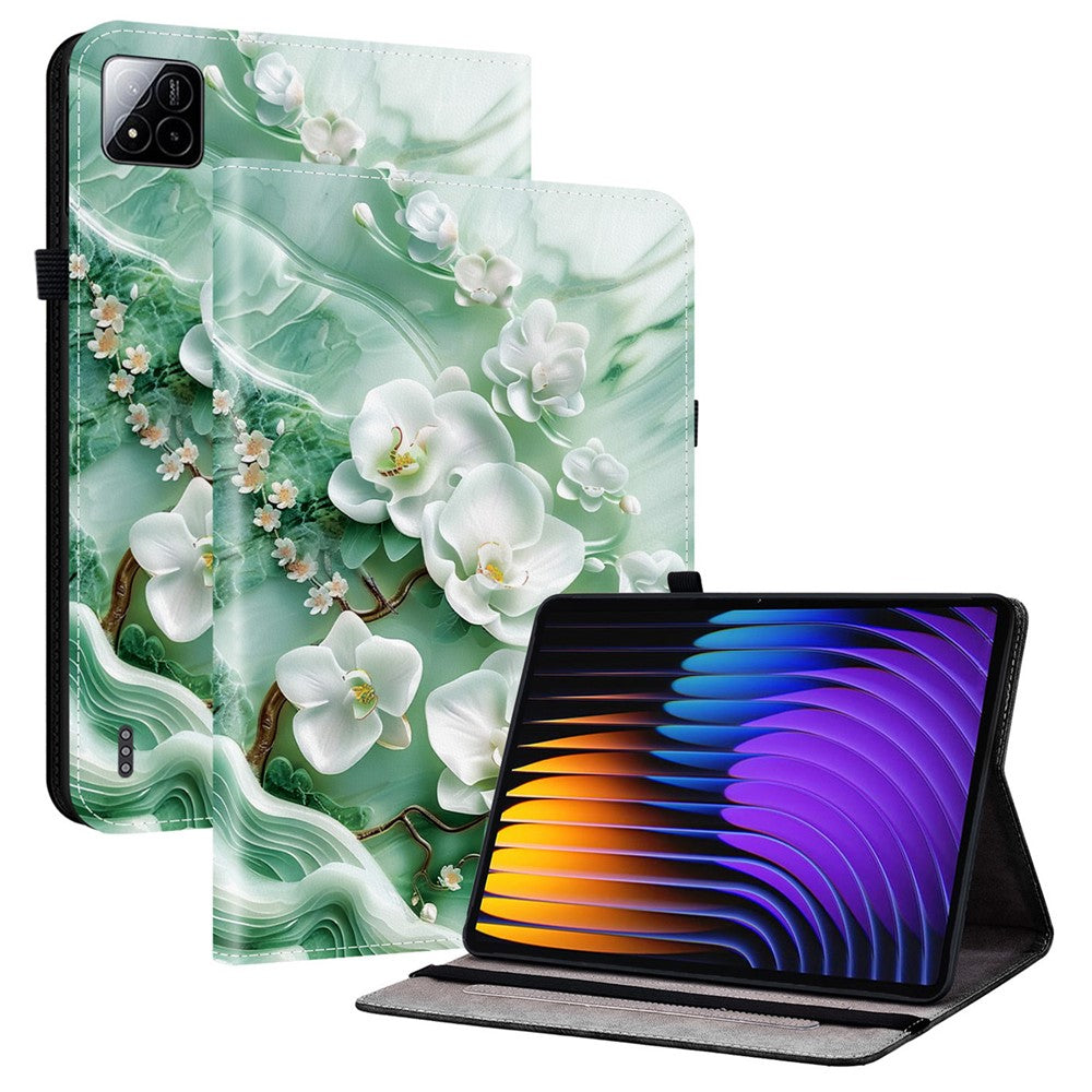 For Xiaomi Poco Pad X1 / Pad 8 Pro / Pad 8 / Pad 7 Pro / Pad 7 Leather Case Pattern Printed Stand Tablet Cover with Card Slots
