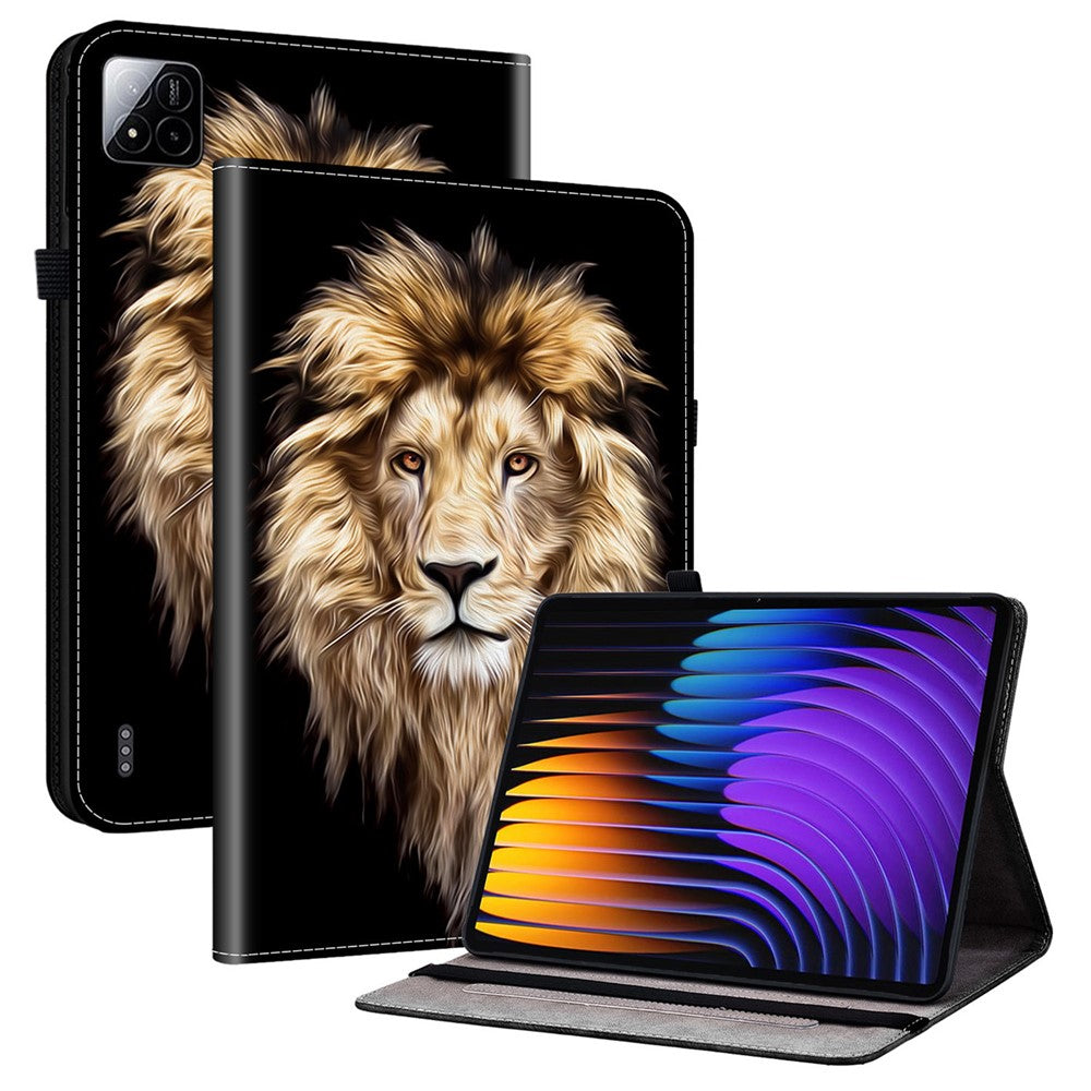 For Xiaomi Poco Pad X1 / Pad 8 Pro / Pad 8 / Pad 7 Pro / Pad 7 Leather Case Pattern Printed Stand Tablet Cover with Card Slots