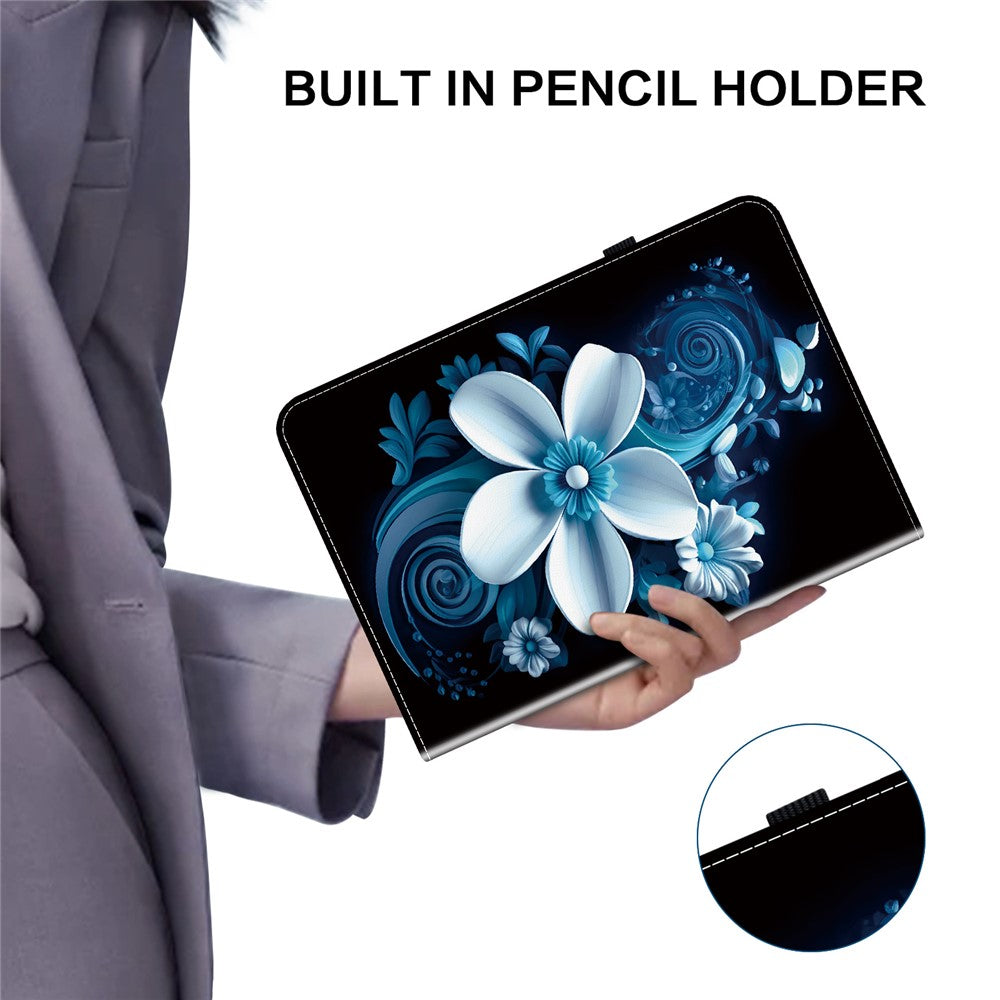 For Xiaomi Redmi Pad SE 4G 8.7 inch Leather Case Pattern Printed Stand Tablet Cover with Card Slots