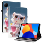 For Xiaomi Redmi Pad SE 4G 8.7 inch Leather Case Pattern Printed Stand Tablet Cover with Card Slots